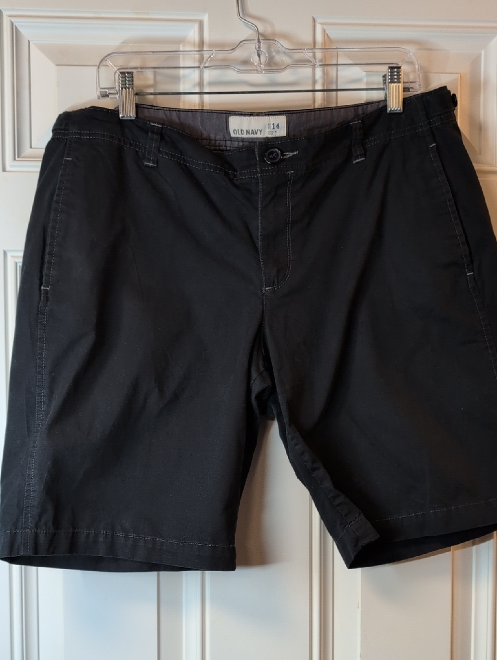 Old Navy Dark Blue Flat Front Casual Bermuda